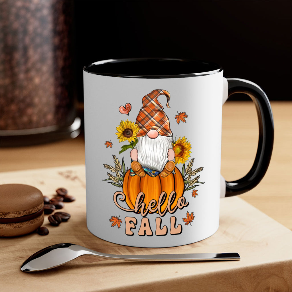 HelloFallAutumnGnome 298#- fall-Mug / Coffee Cup