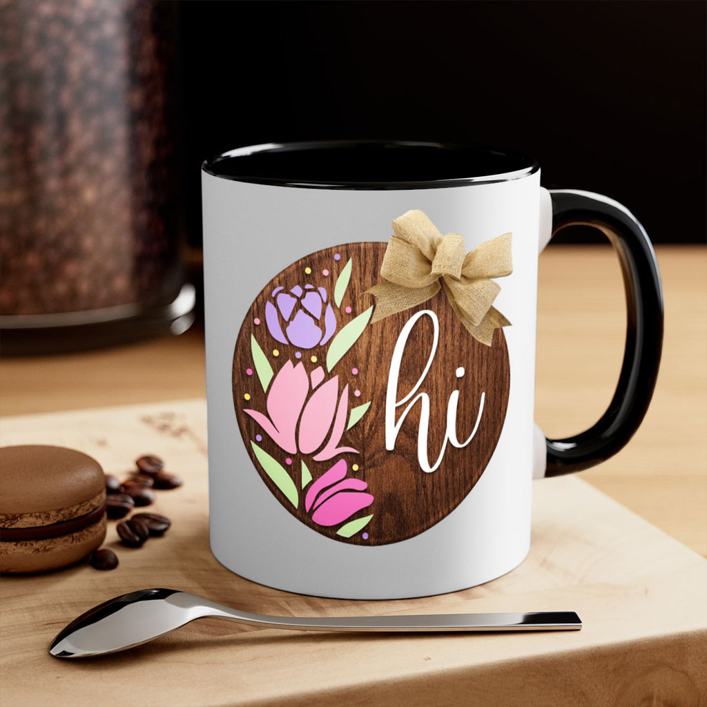 Hi pink flowers Mockup237#- spring-Mug / Coffee Cup