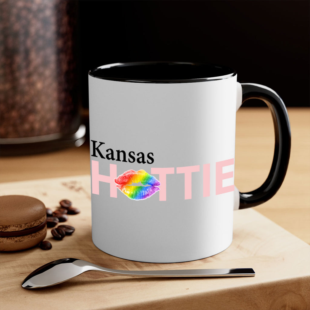 Kansas Hottie with rainbow lips 16#- Hottie Collection-Mug / Coffee Cup