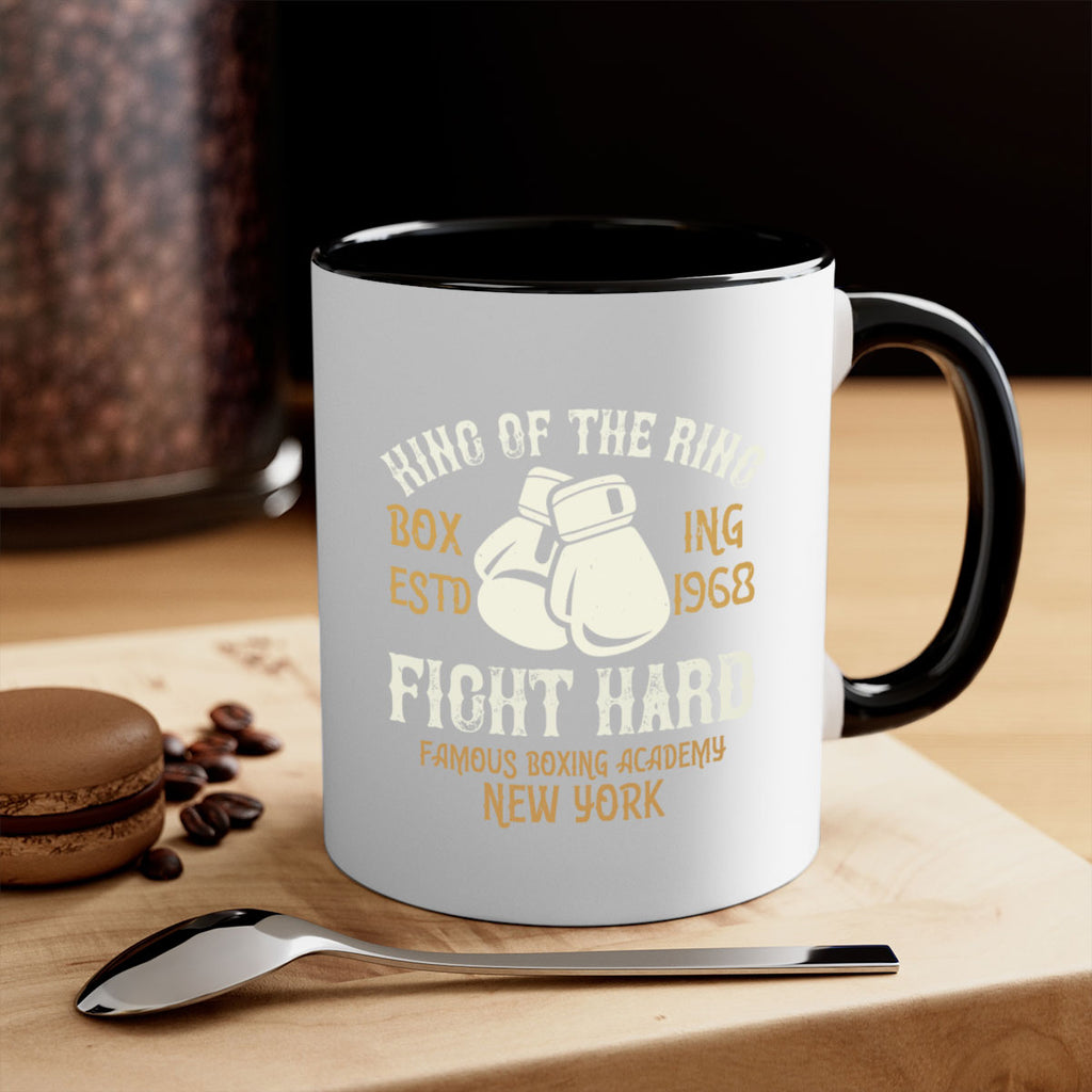 King Of The Ring Boxing Estd Fight Hard Famous Boxing Academy New York 1907#- boxing-Mug / Coffee Cup