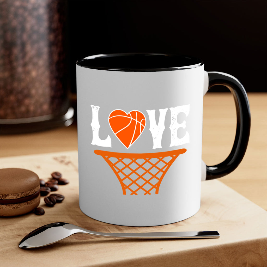 Love 704#- basketball-Mug / Coffee Cup