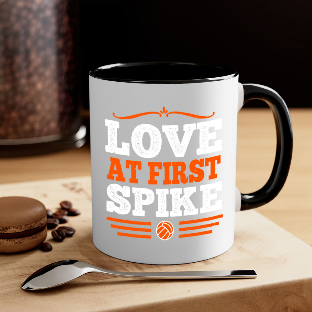 Love at first spike 735#- basketball-Mug / Coffee Cup