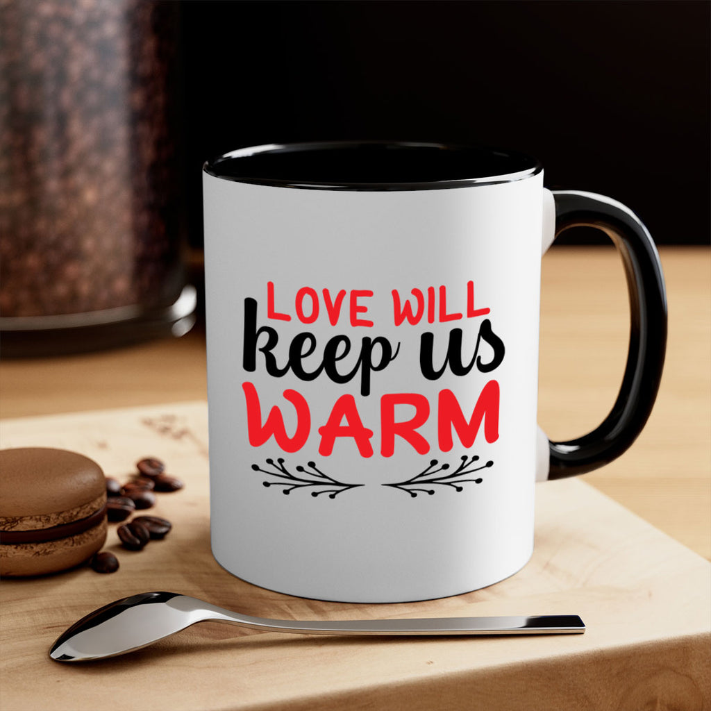 Love will keep us warm 314#- winter-Mug / Coffee Cup