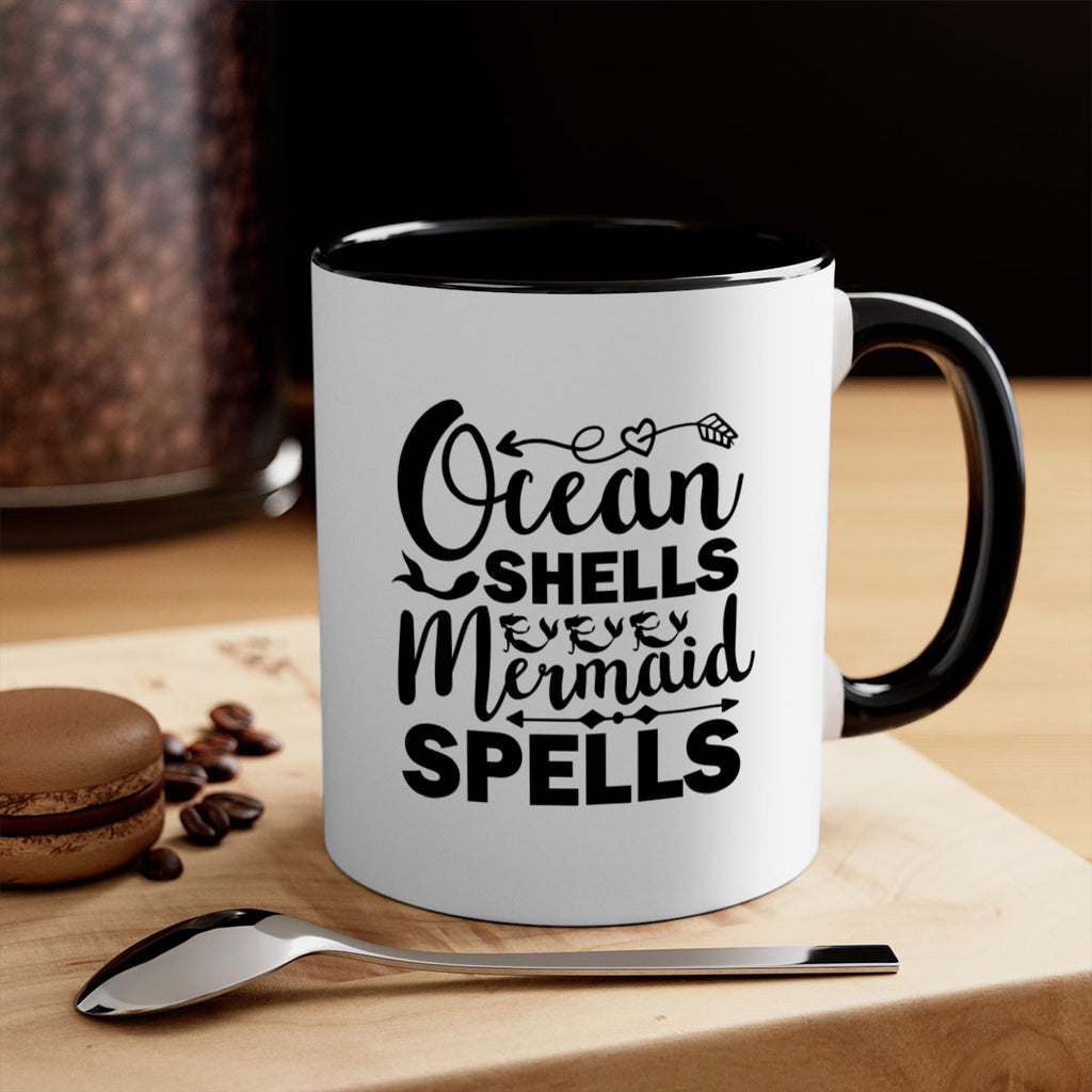 Ocean Shells Mermaid Spells 521#- mermaid-Mug / Coffee Cup