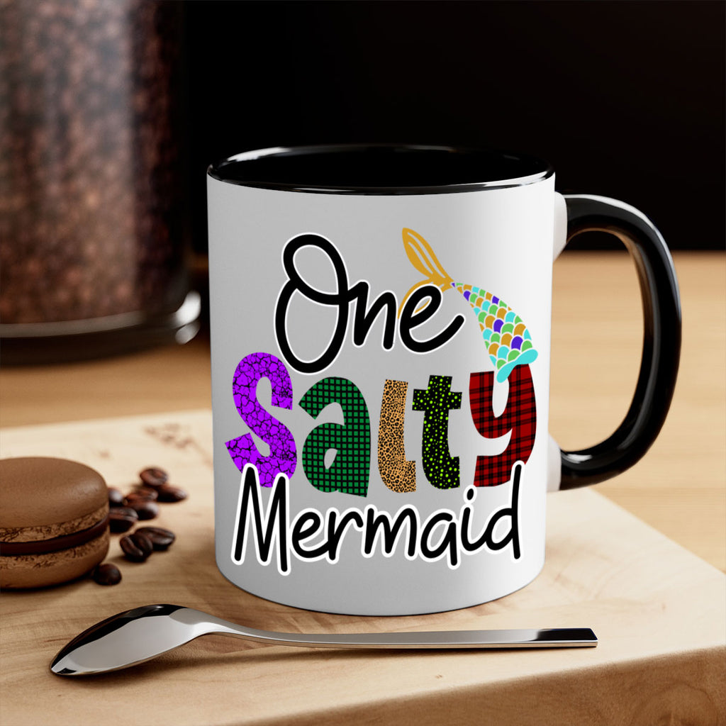 One Salty Mermaid 526#- mermaid-Mug / Coffee Cup