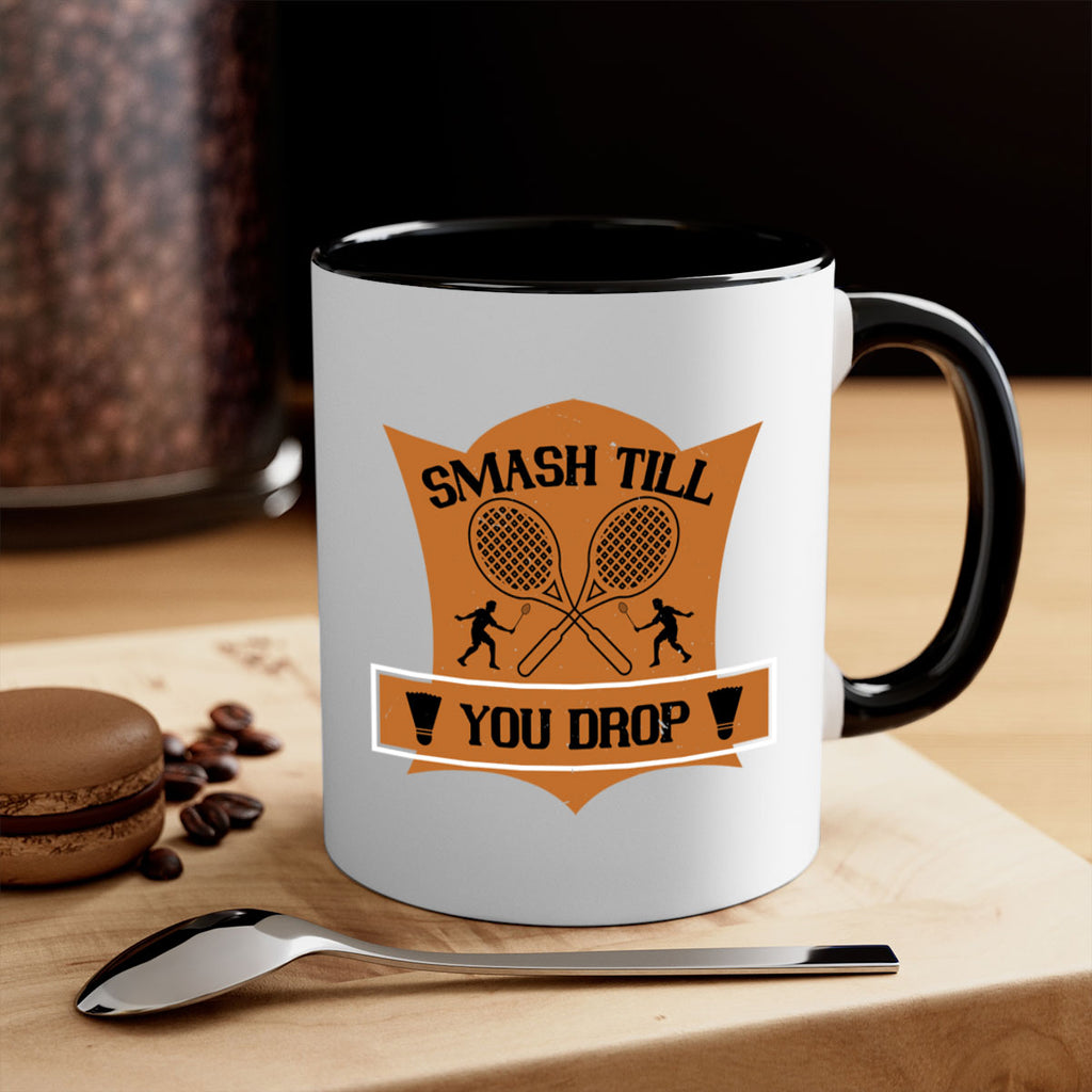 SMASH till you drop 1864#- badminton-Mug / Coffee Cup