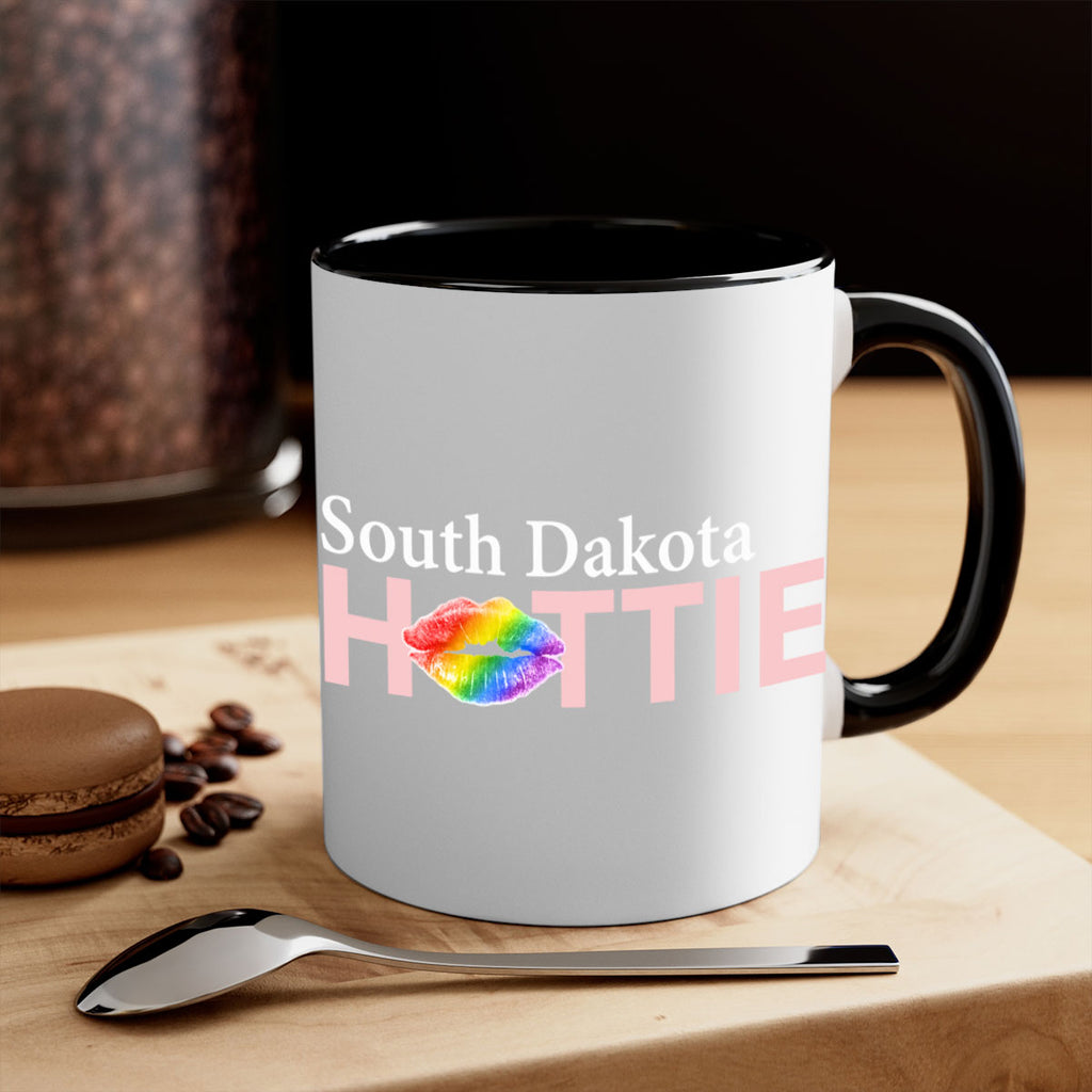 South Dakota Hottie with rainbow lips 92#- Hottie Collection-Mug / Coffee Cup
