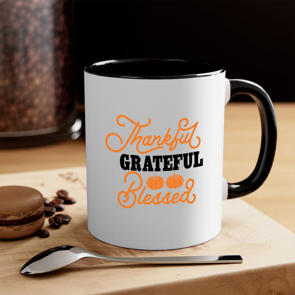 Thankful Grateful Blessed 604#- fall-Mug / Coffee Cup