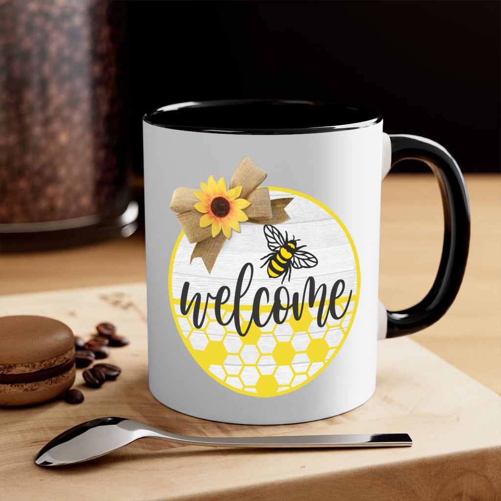 Welcome Bee and hive Mockup566#- spring-Mug / Coffee Cup