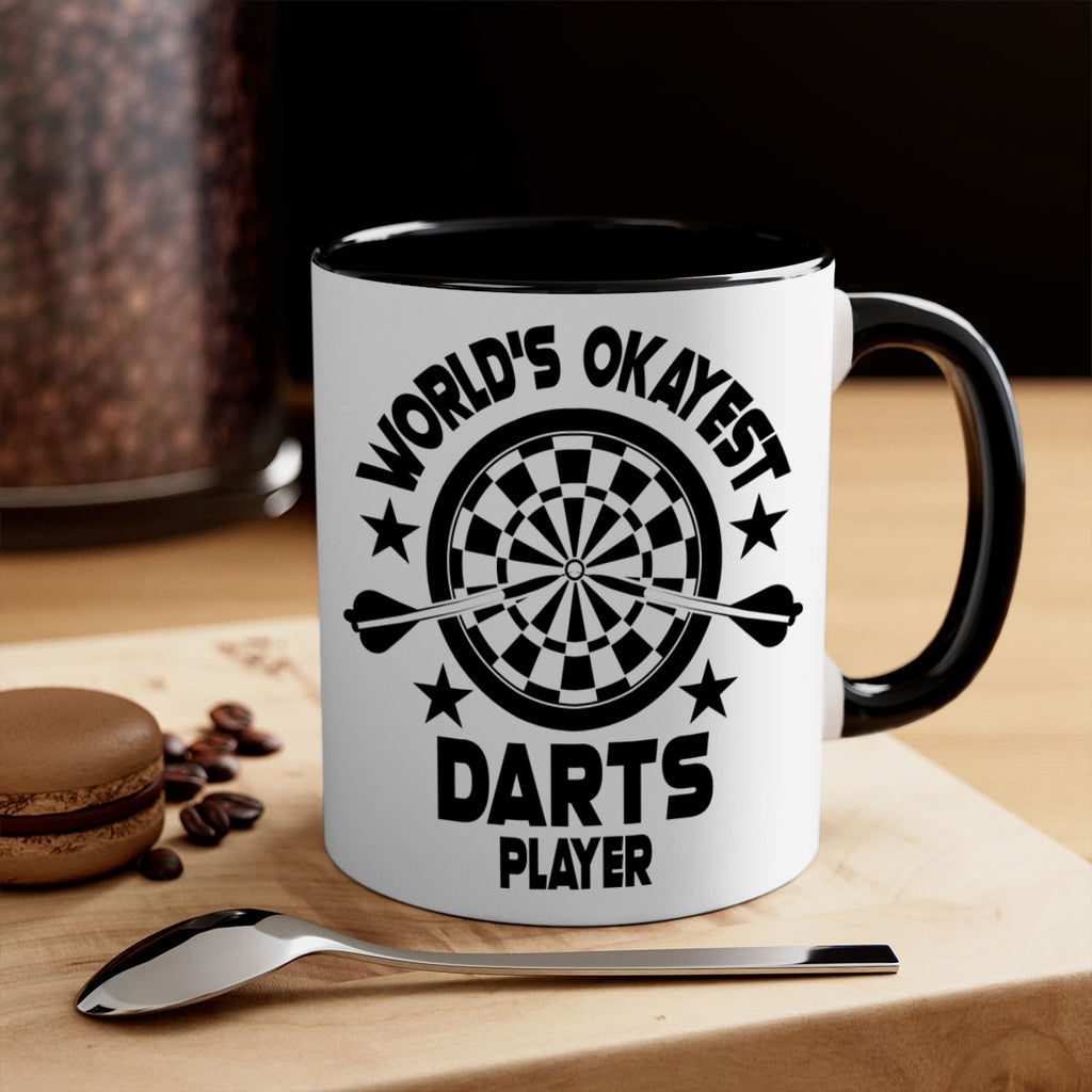 Worlds okayest Darts player 28#- darts-Mug / Coffee Cup