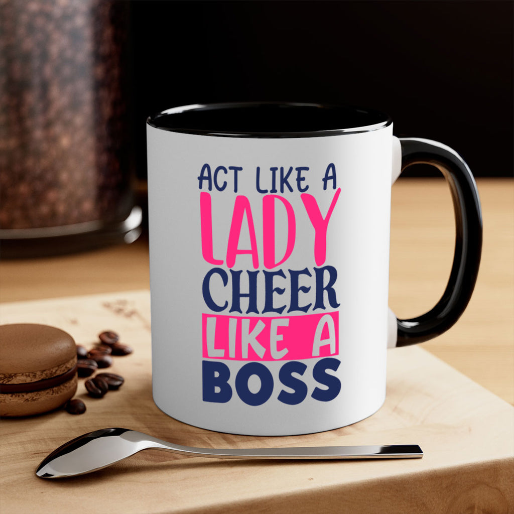 act like a lady cheer like a boss 1747#- cheer-Mug / Coffee Cup
