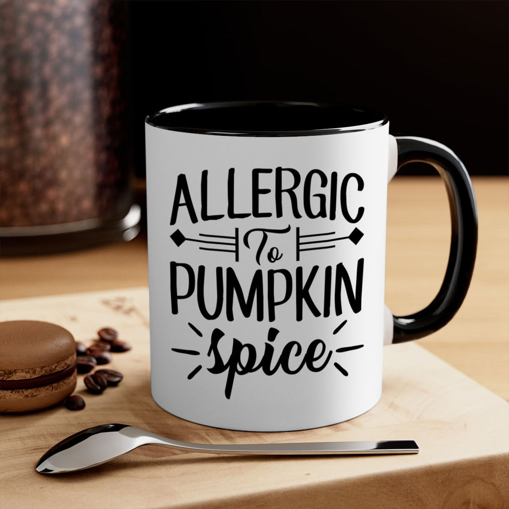 allergic to pumpkin spice 7#- fall-Mug / Coffee Cup