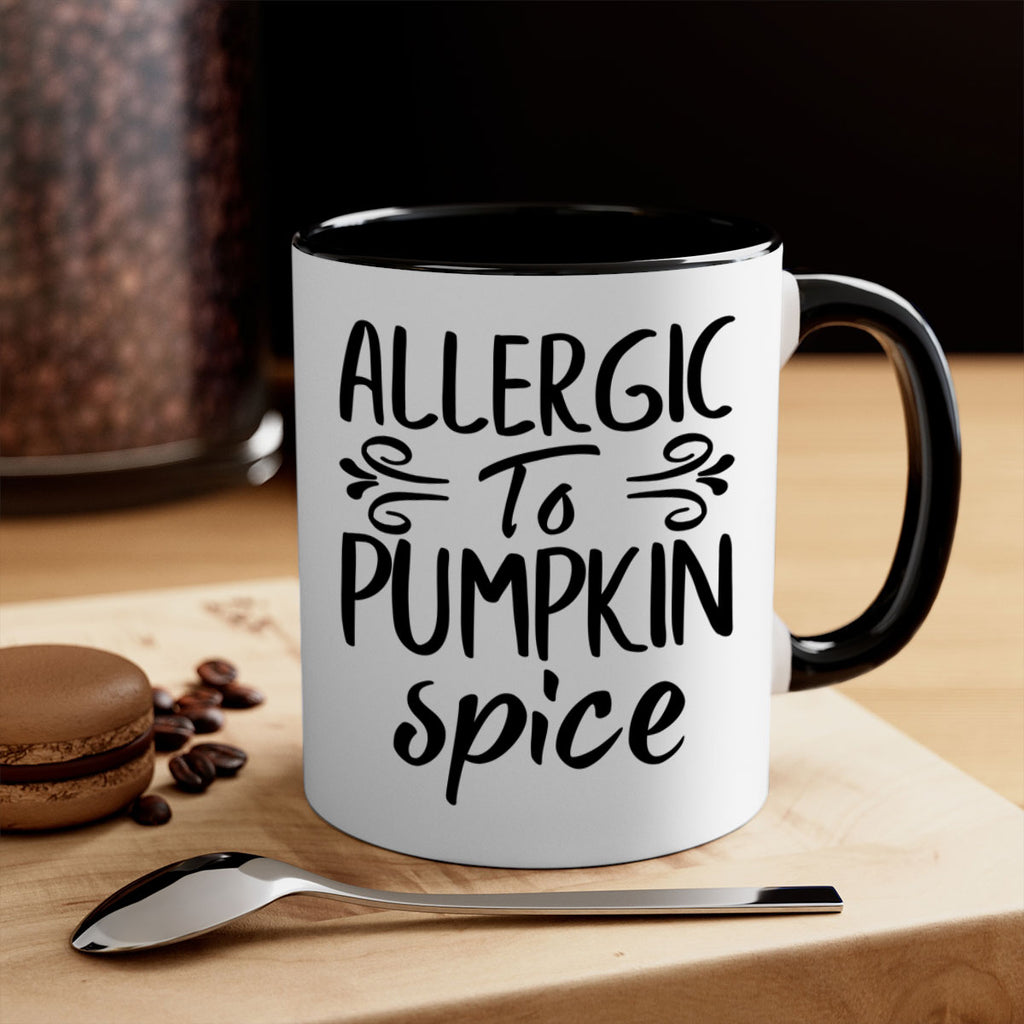 allergic to pumpkin spice 8#- fall-Mug / Coffee Cup