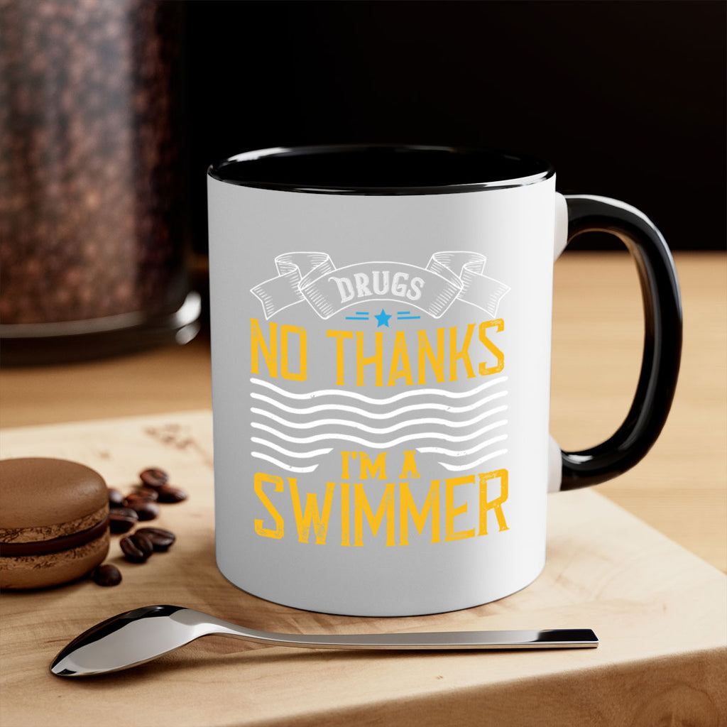 drugs No thanks im a swimmer 1324#- swimming-Mug / Coffee Cup