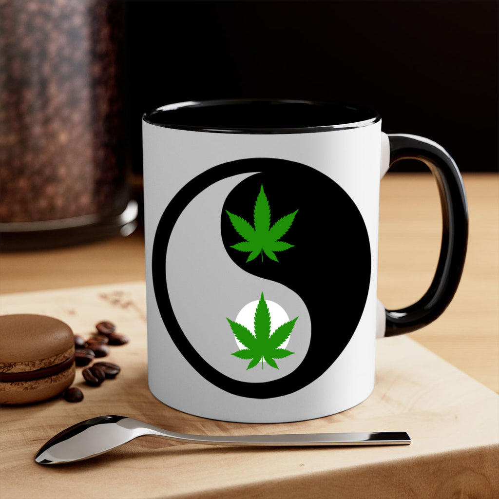 yin and yang weed 311#- marijuana-Mug / Coffee Cup