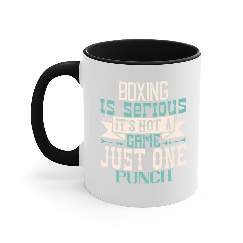 Boxing is serious Its not a game Just one punch 1556#- boxing-Mug / Coffee Cup
