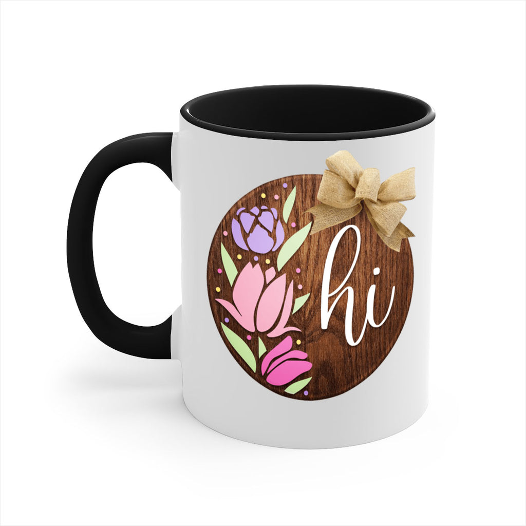 Hi pink flowers Mockup237#- spring-Mug / Coffee Cup