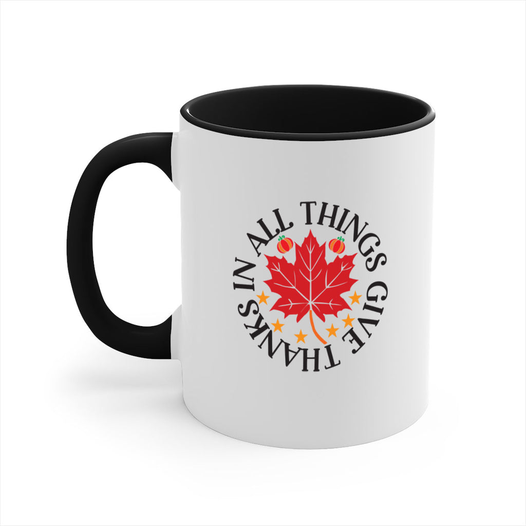 Inallthingsgivethanks 353#- fall-Mug / Coffee Cup