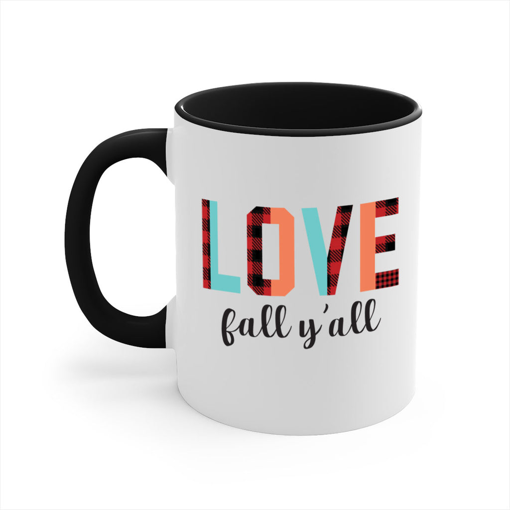 Love fall yall 411#- fall-Mug / Coffee Cup