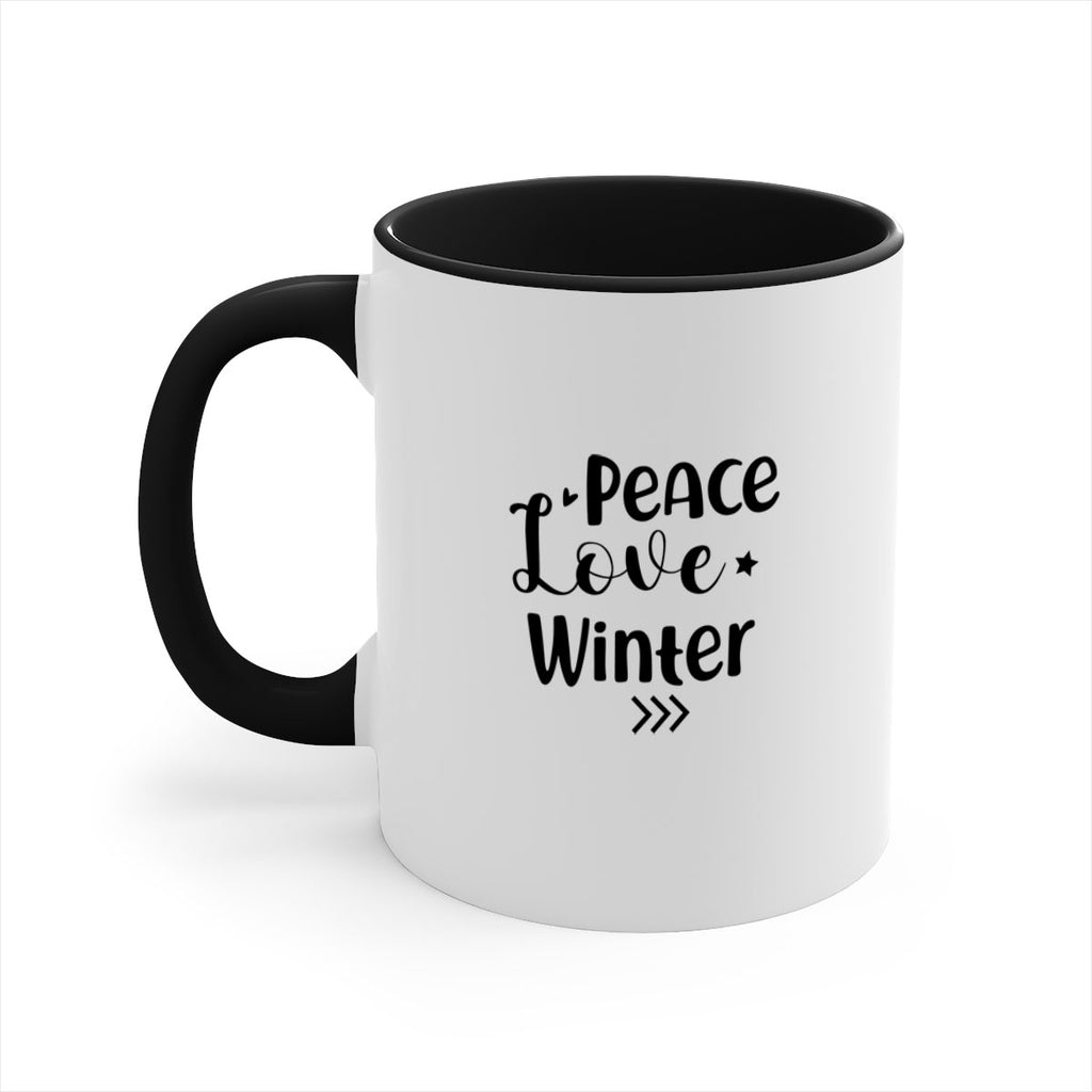 Peace Love Winter 332#- winter-Mug / Coffee Cup