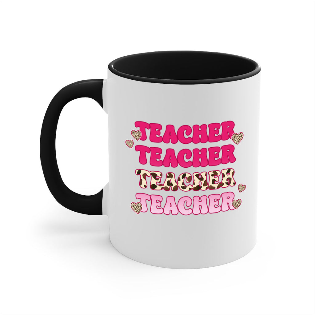 Retro Teacher Valentine 10#- teacher-Mug / Coffee Cup