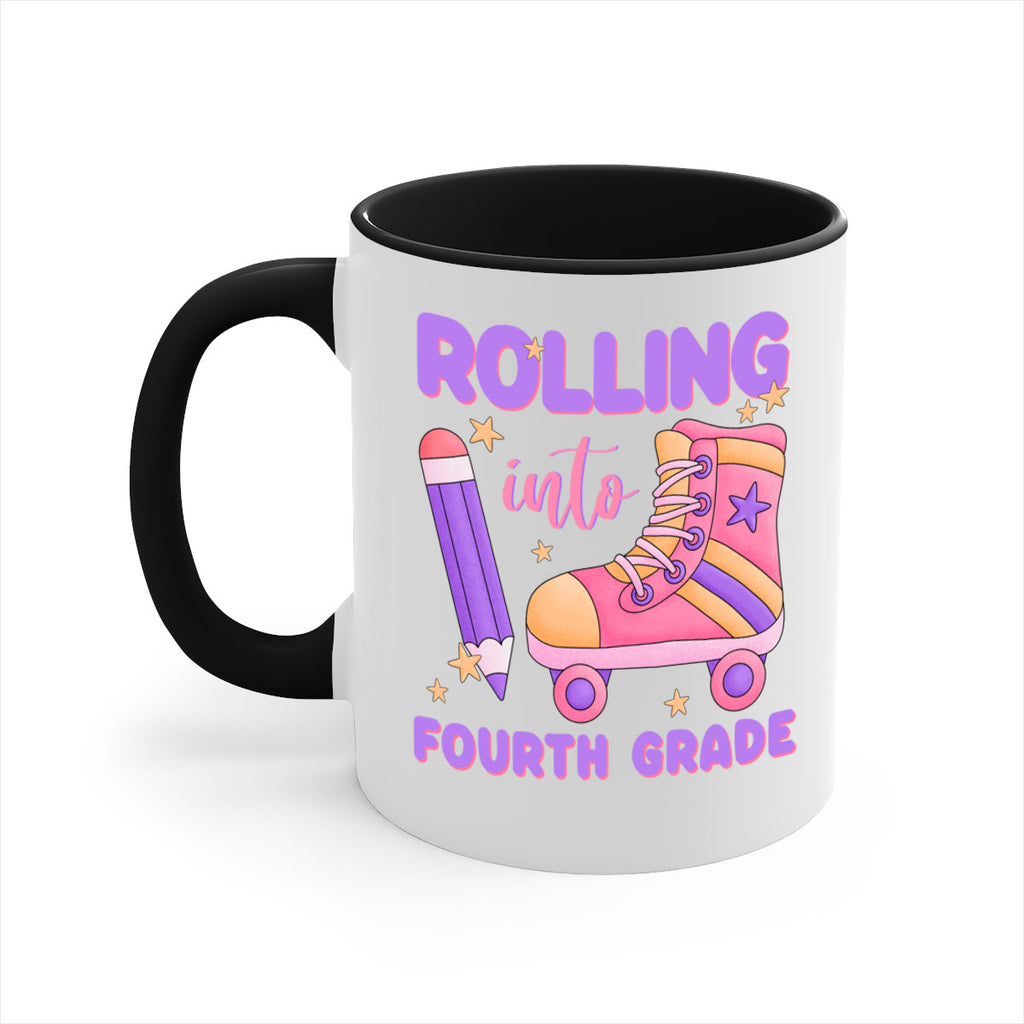 Rolling into 4th Grade 25#- 4th grade-Mug / Coffee Cup