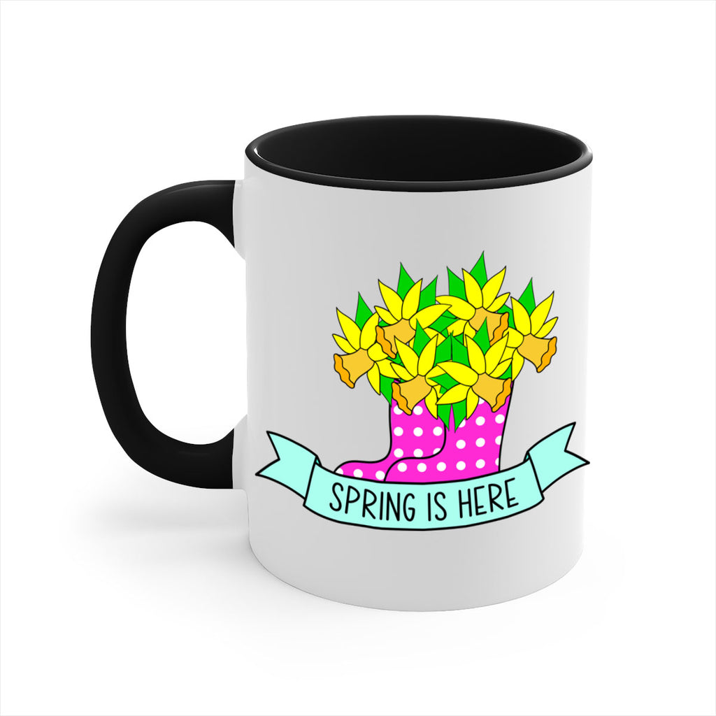 Spring is here daffodil rainboots442#- spring-Mug / Coffee Cup