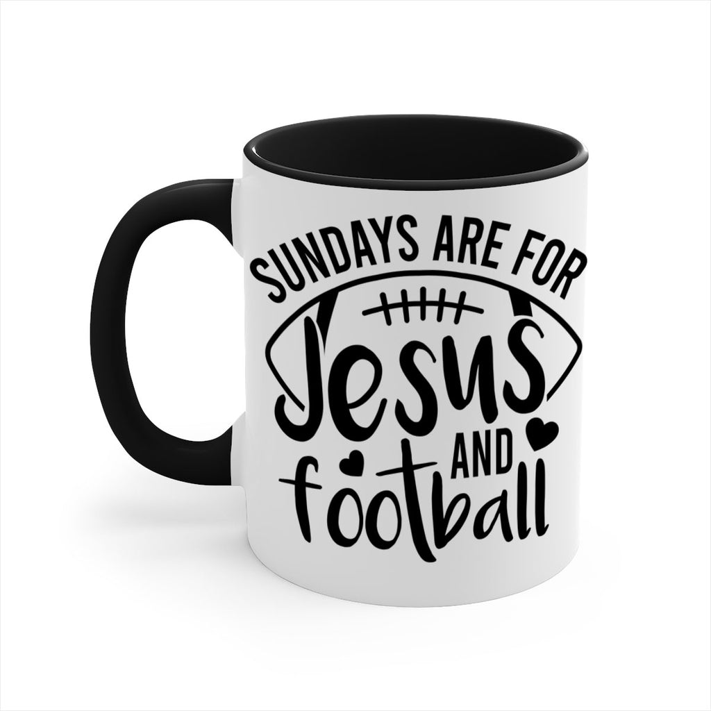 Sundays are for jesus and football 423#- football-Mug / Coffee Cup