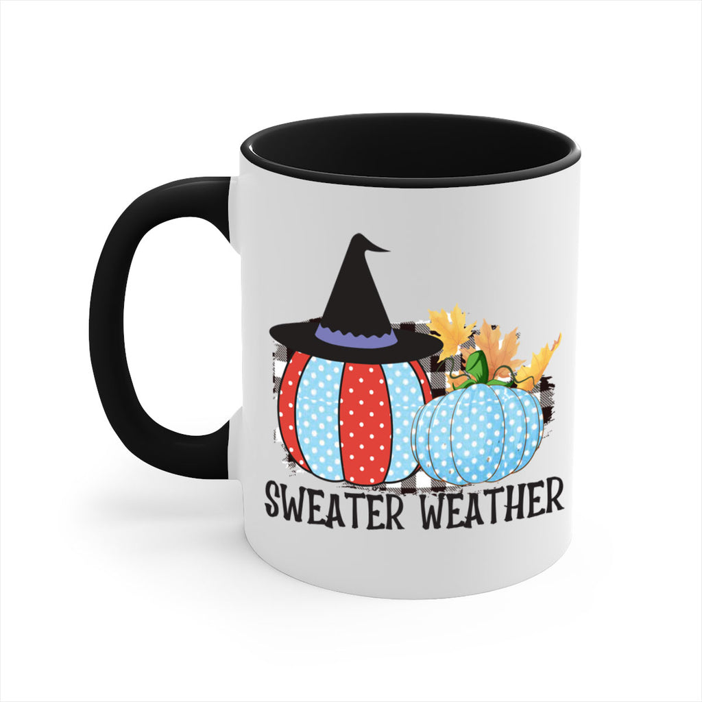 Sweater Weather Pumpkin Gnome 586#- fall-Mug / Coffee Cup