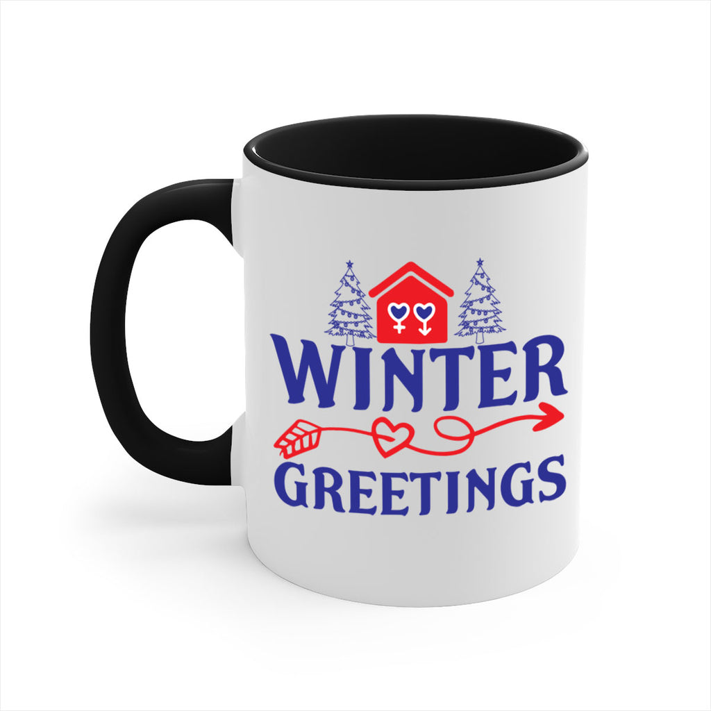 Winter Greetings 551#- winter-Mug / Coffee Cup