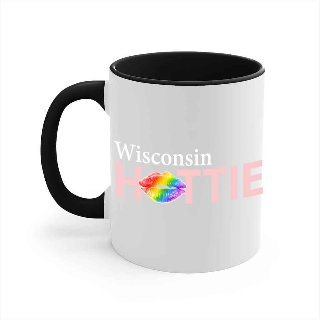 Wisconsin Hottie with rainbow lips 100#- Hottie Collection-Mug / Coffee Cup