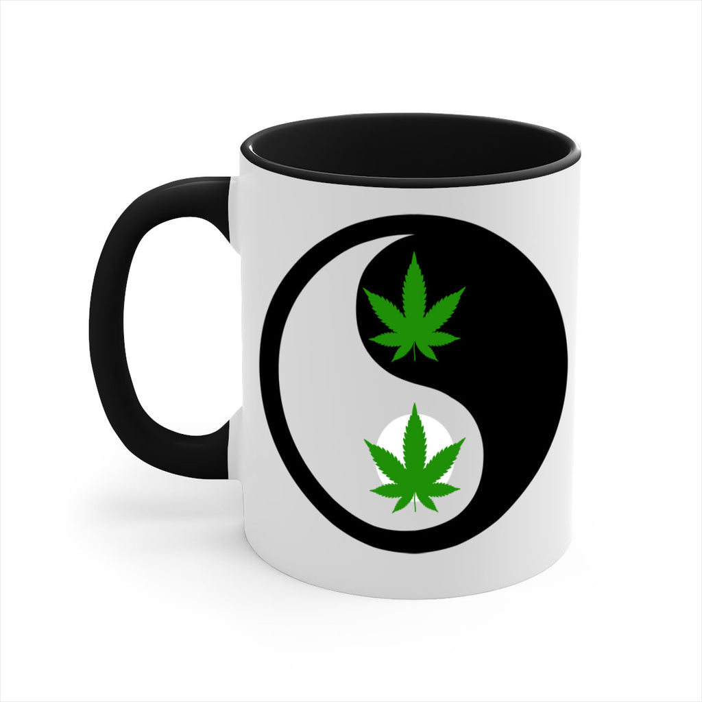 yin and yang weed 311#- marijuana-Mug / Coffee Cup