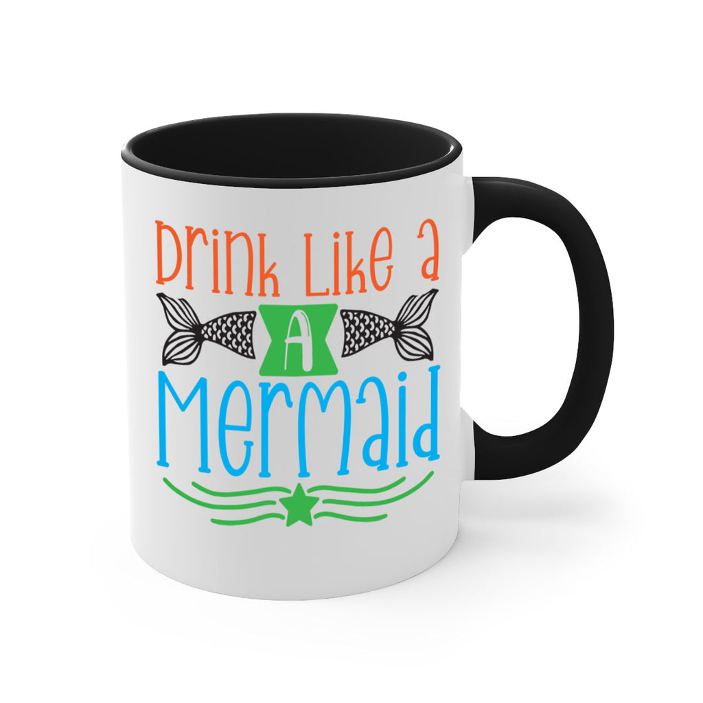 Drink Like A Mermaid 146#- mermaid-Mug / Coffee Cup
