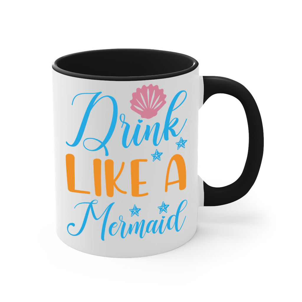 Drink Like a Mermaid 153#- mermaid-Mug / Coffee Cup
