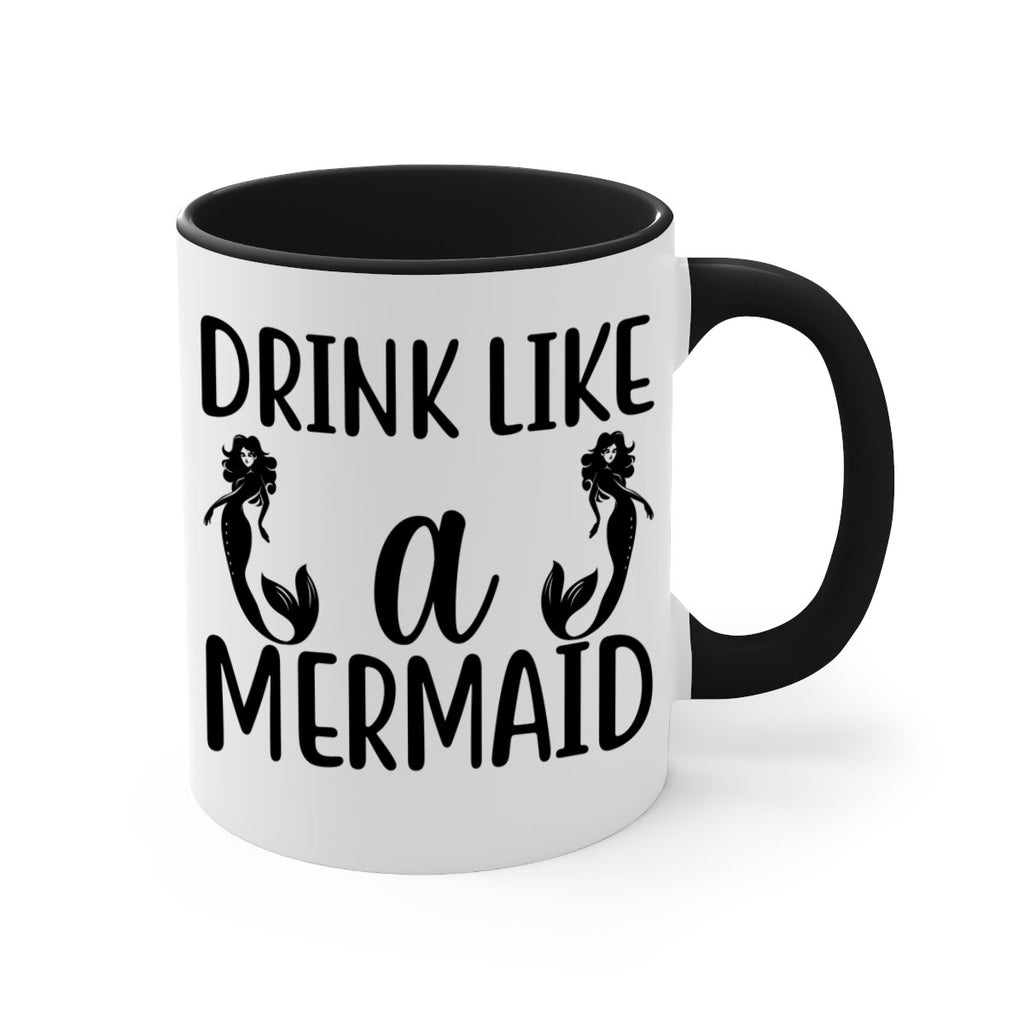 Drink like a mermaid 148#- mermaid-Mug / Coffee Cup