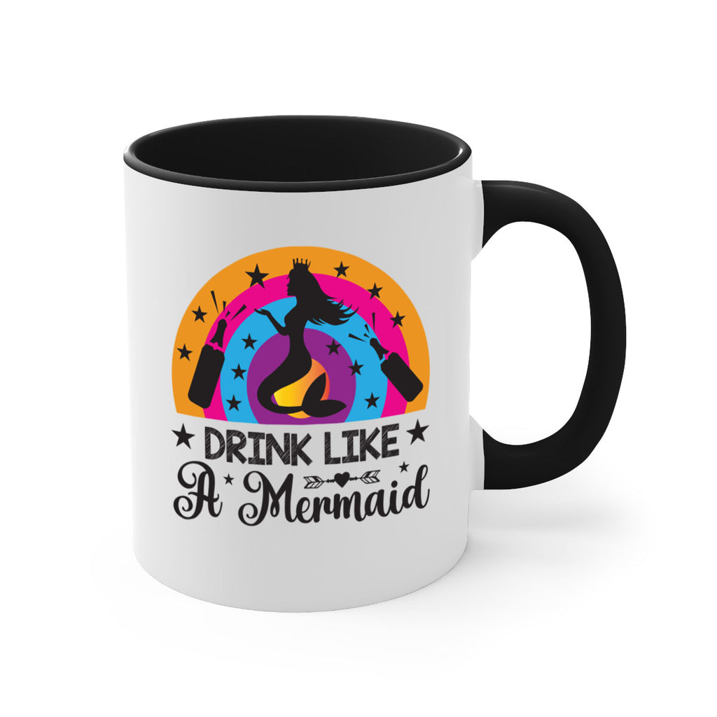 Drink like a mermaid 150#- mermaid-Mug / Coffee Cup