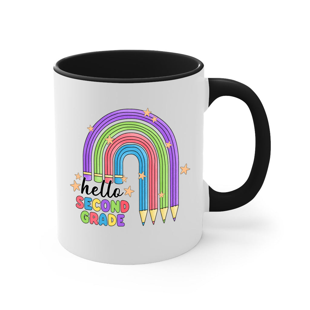 Hello 2nd Grade Pencil Rainbow 11#- second grade-Mug / Coffee Cup