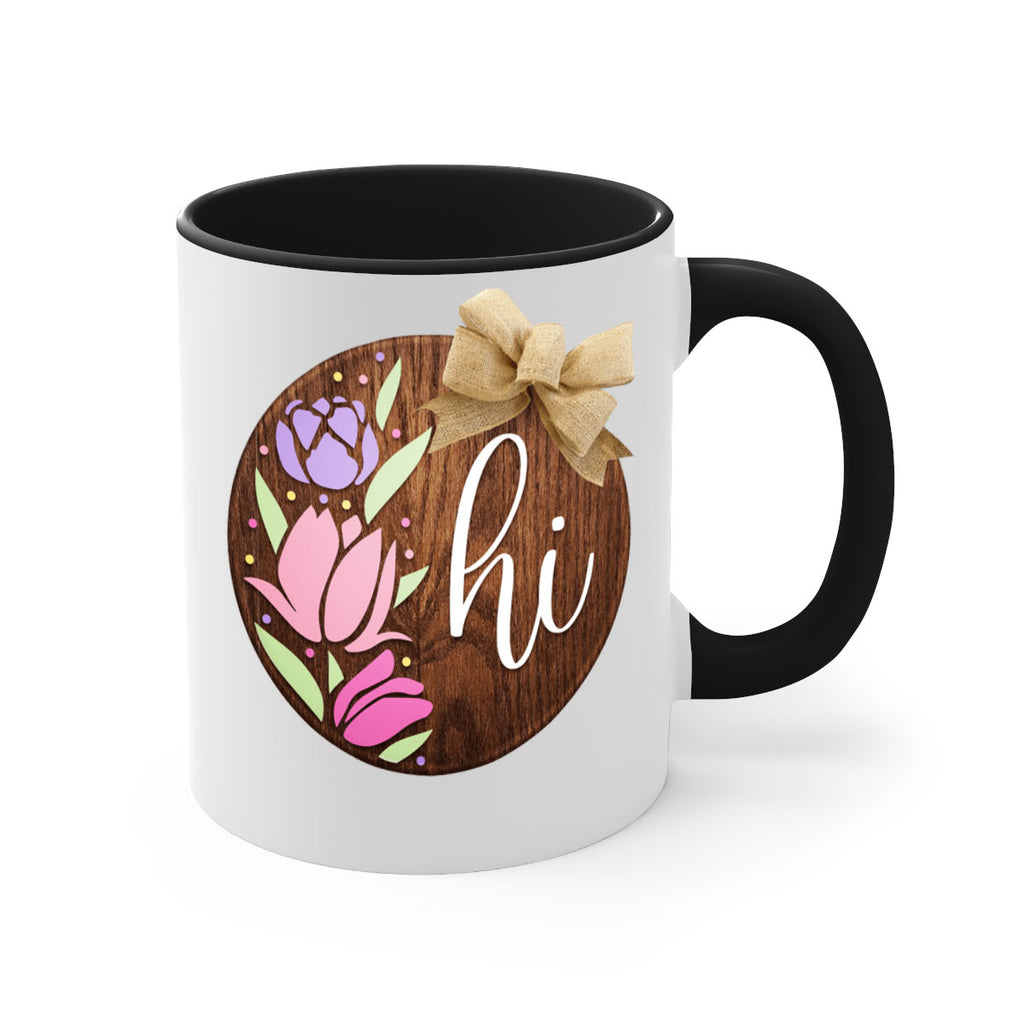 Hi pink flowers Mockup237#- spring-Mug / Coffee Cup