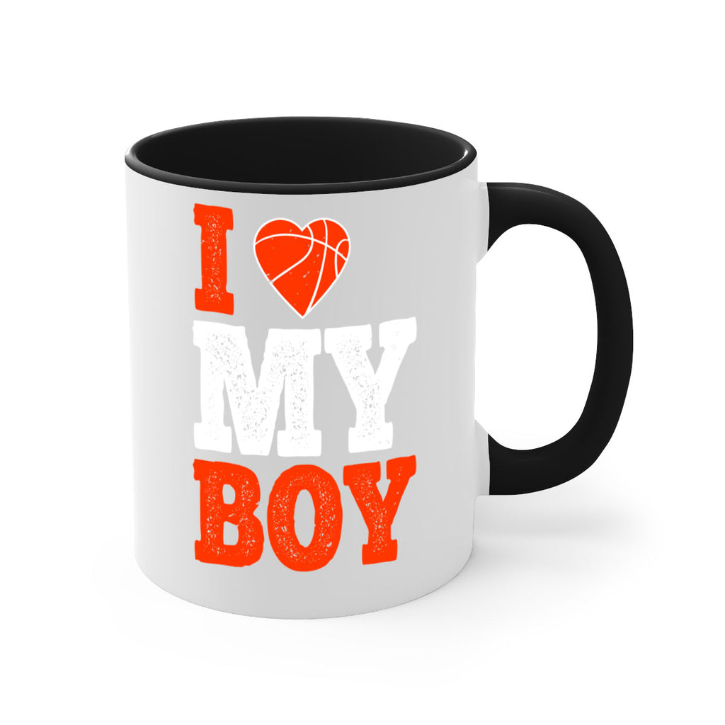 I love my boy 1108#- basketball-Mug / Coffee Cup