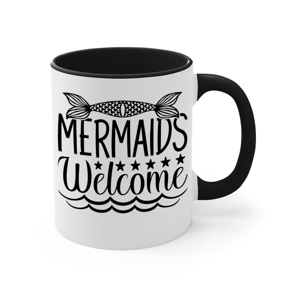 Mermaids Welcome 496#- mermaid-Mug / Coffee Cup