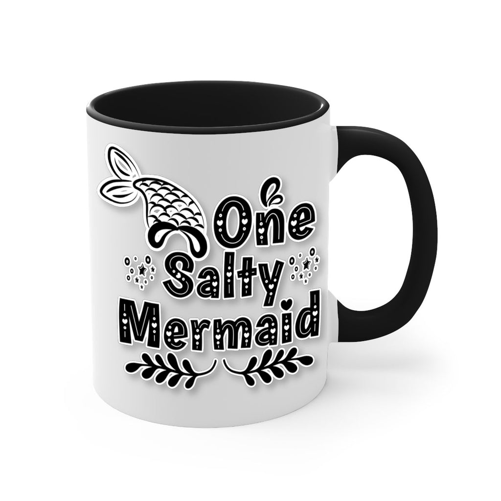 One Salty Mermaid 528#- mermaid-Mug / Coffee Cup