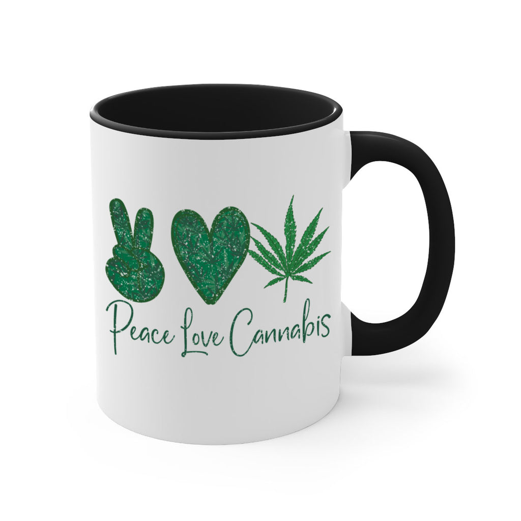 Peace Love Cannabis Sublimation 217#- marijuana-Mug / Coffee Cup