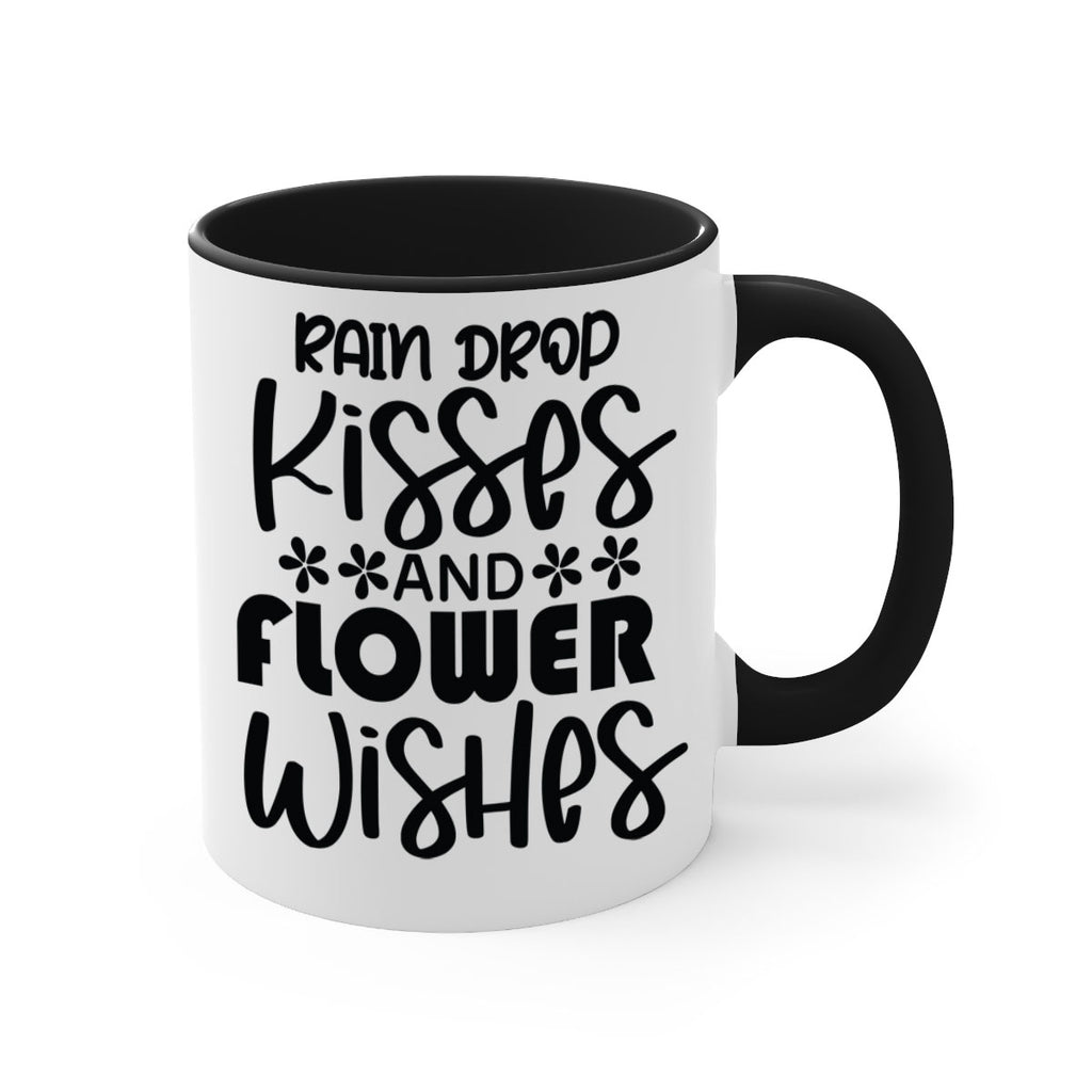 Rain drop kisses and flower 398#- spring-Mug / Coffee Cup