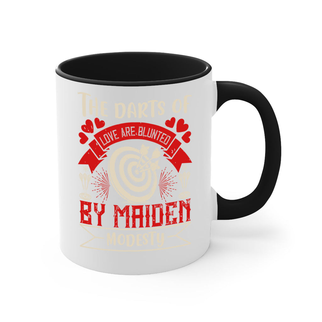 The darts of love are blunted by maiden modesty 1795#- darts-Mug / Coffee Cup