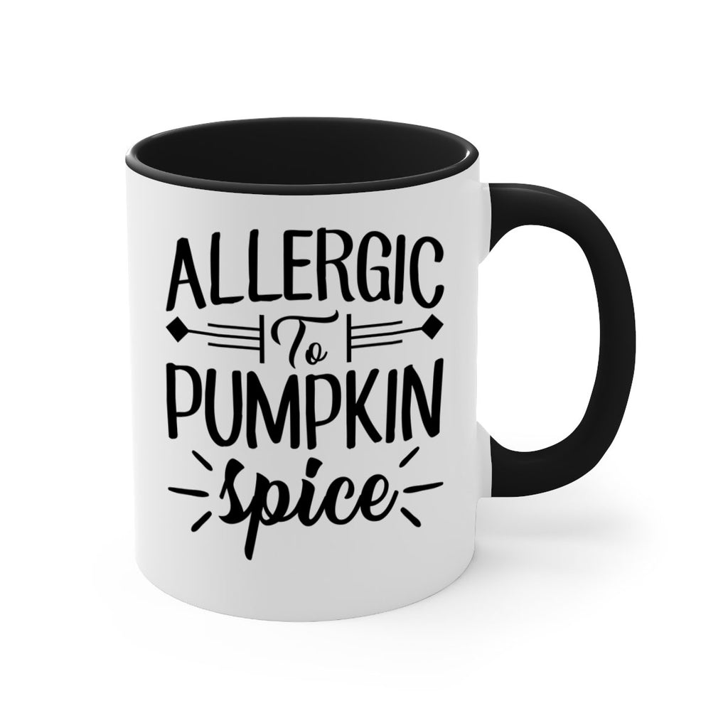 allergic to pumpkin spice 7#- fall-Mug / Coffee Cup