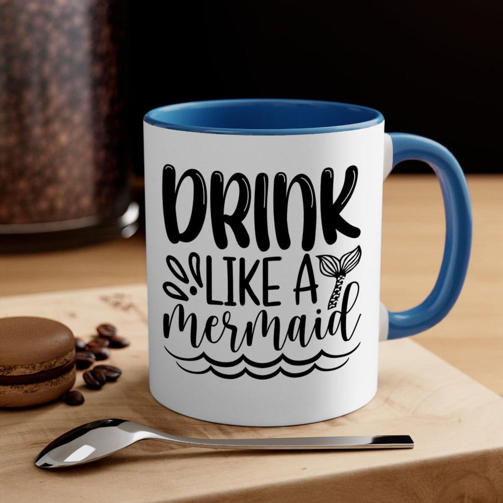 Drink Like A Mermaid 145#- mermaid-Mug / Coffee Cup