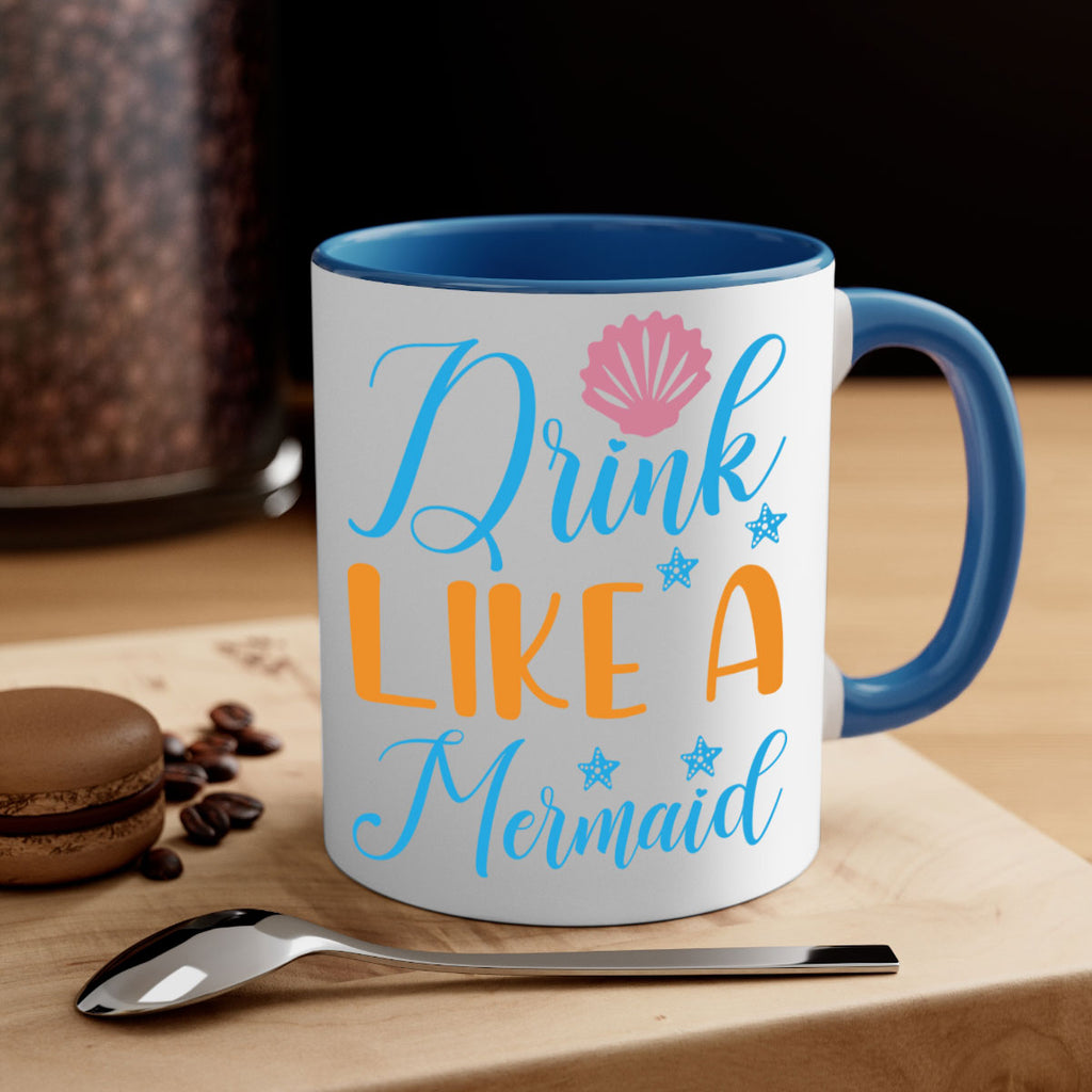 Drink Like a Mermaid 153#- mermaid-Mug / Coffee Cup