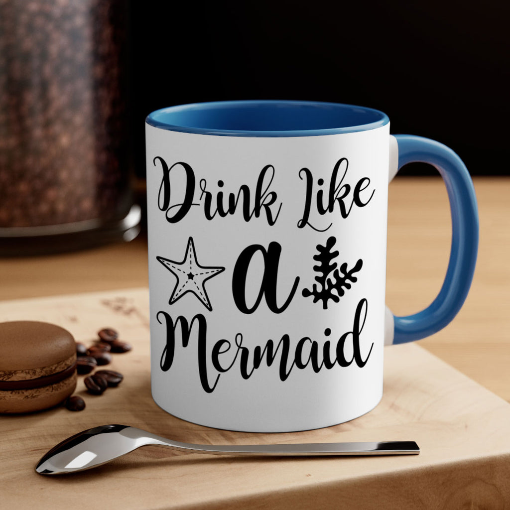 Drink like a mermaid 149#- mermaid-Mug / Coffee Cup
