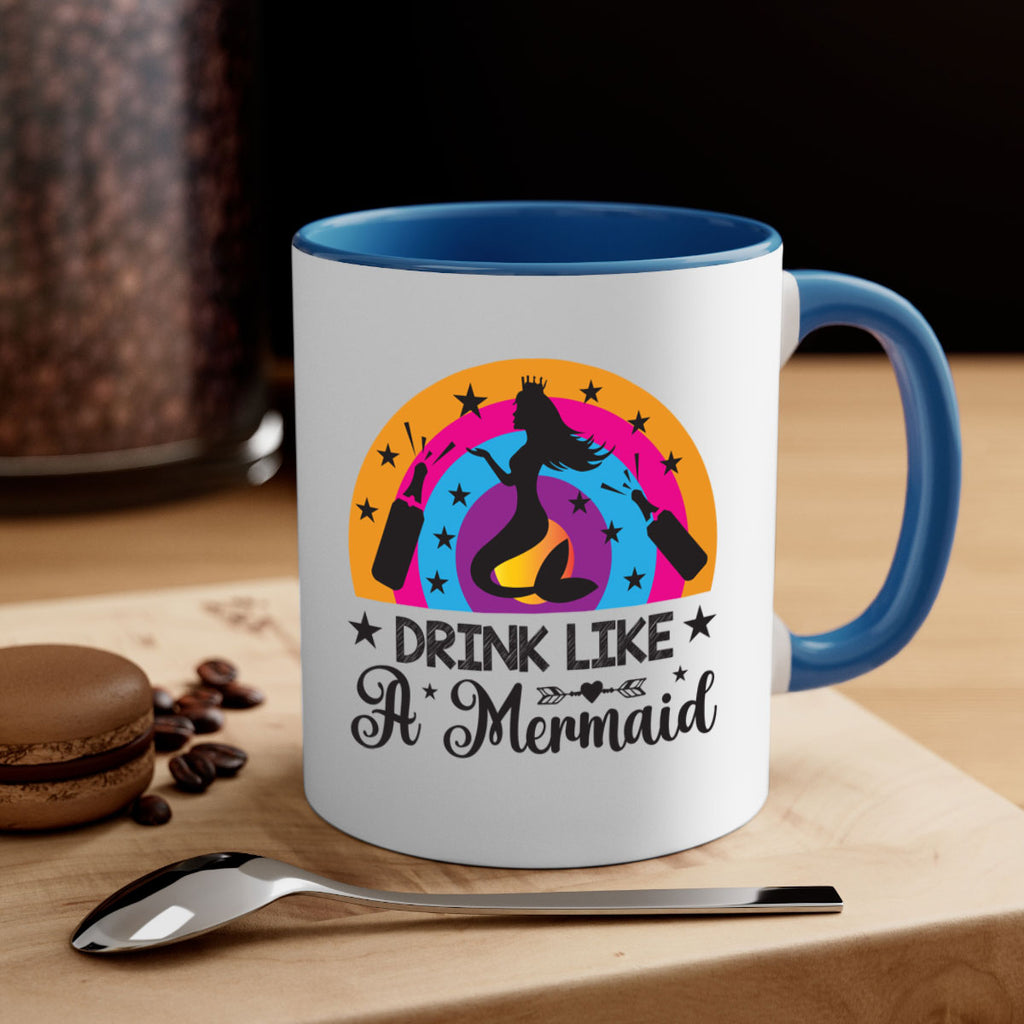 Drink like a mermaid 150#- mermaid-Mug / Coffee Cup