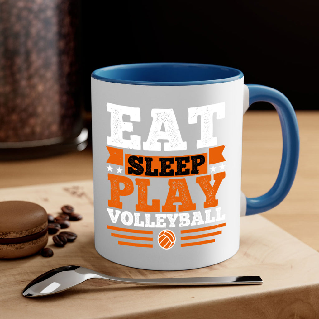 Eat sleep play volleyball 2341#- basketball-Mug / Coffee Cup
